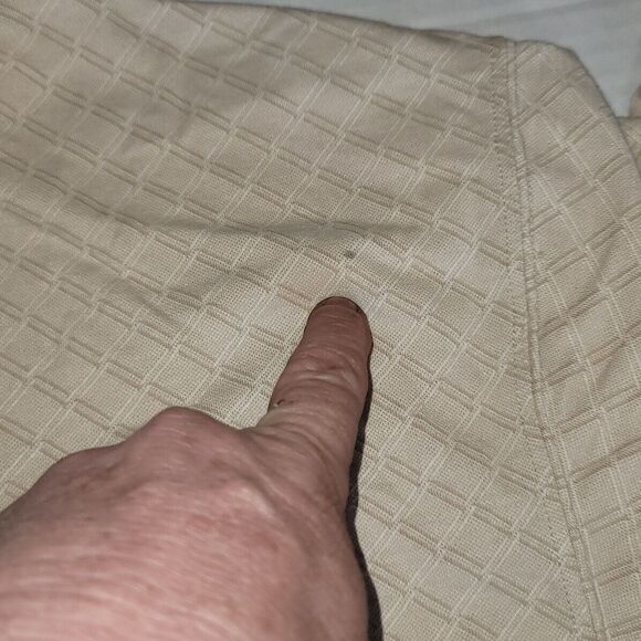 Red Macaw Mens Polo Shirt 3XLT Beige Patterned Short Sleeve - Picture 7 of 12